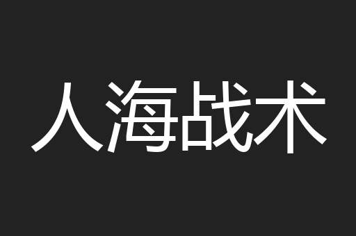 人海战术