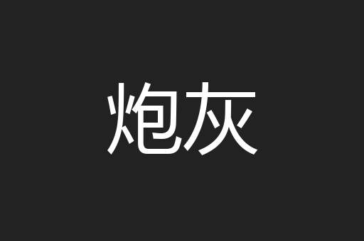 炮灰
