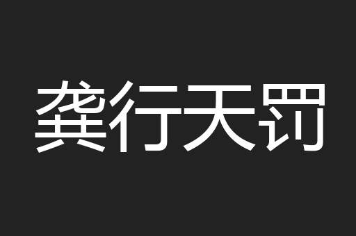龚行天罚