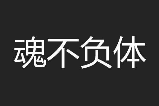 魂不负体