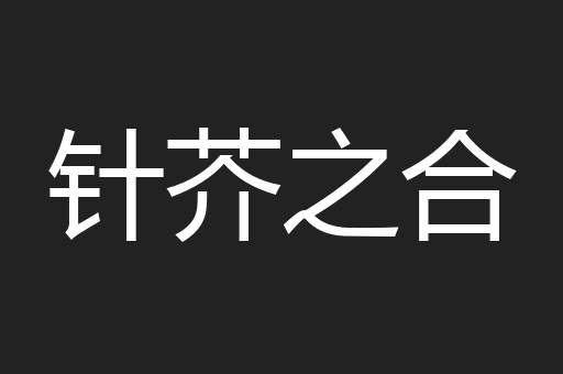 针芥之合