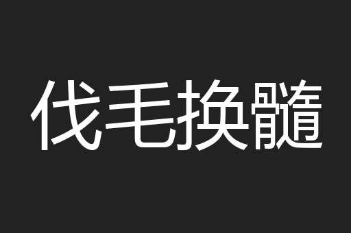 伐毛换髓