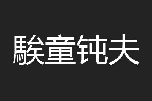 騃童钝夫