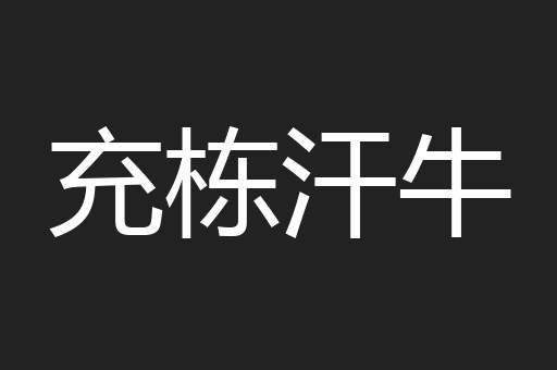 充栋汗牛