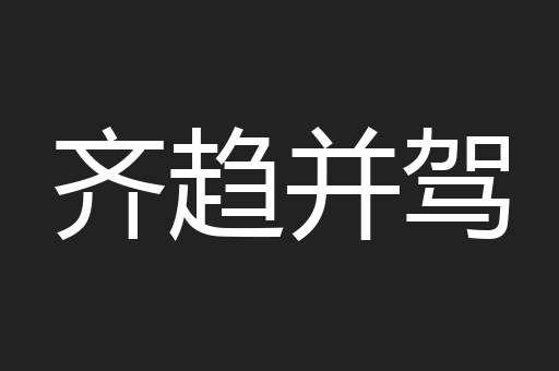 齐趋并驾