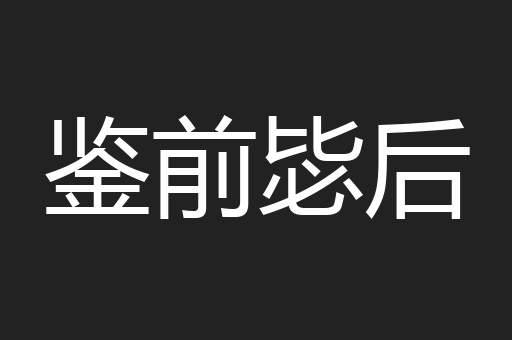 鉴前毖后
