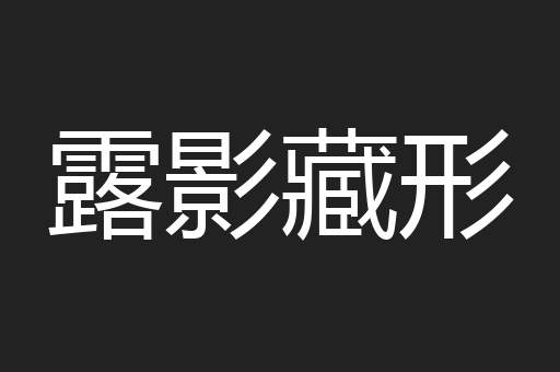 露影藏形