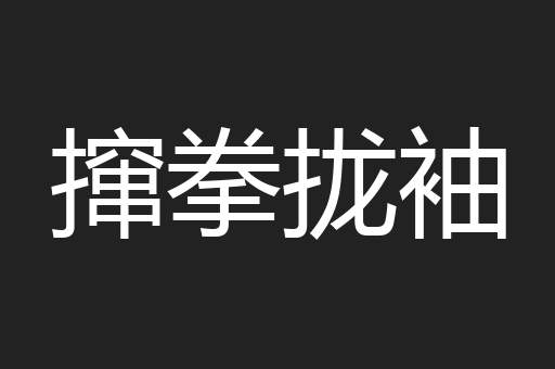 撺拳拢袖