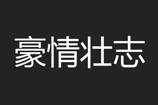豪情壮志