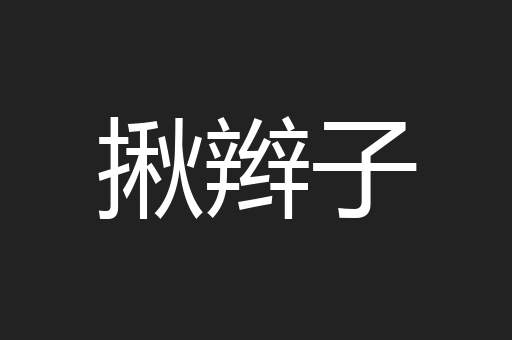 揪辫子