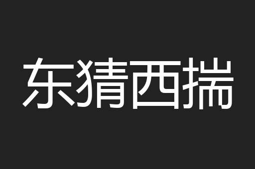 东猜西揣