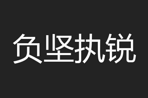 负坚执锐