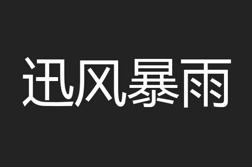 迅风暴雨