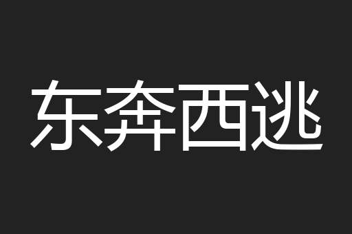 东奔西逃