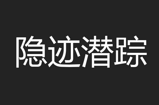 隐迹潜踪