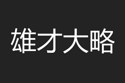 雄才大略