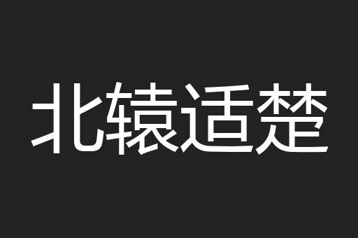 北辕适楚