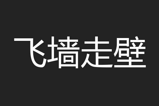 飞墙走壁