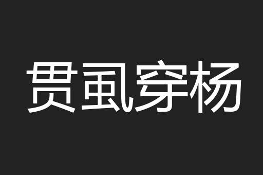 贯虱穿杨