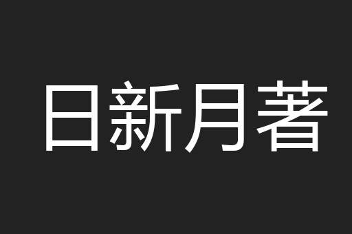 日新月著