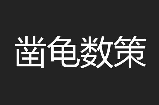 凿龟数策