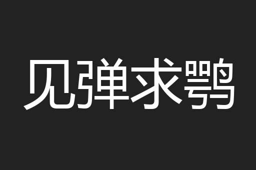 见弹求鹗