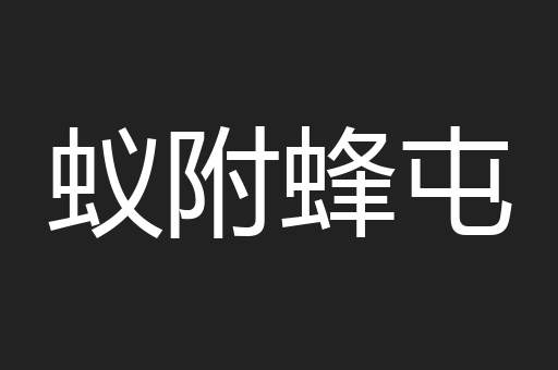 蚁附蜂屯