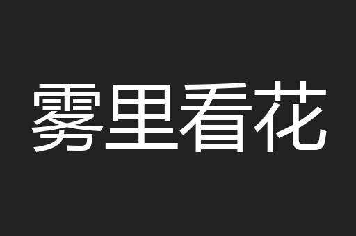雾里看花
