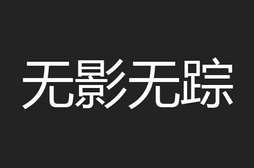 无影无踪