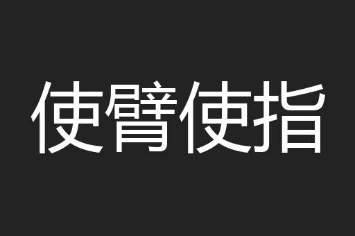 使臂使指
