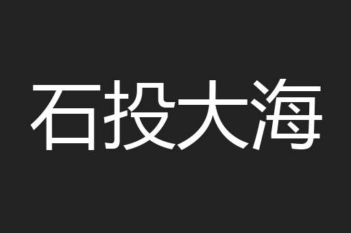 石投大海