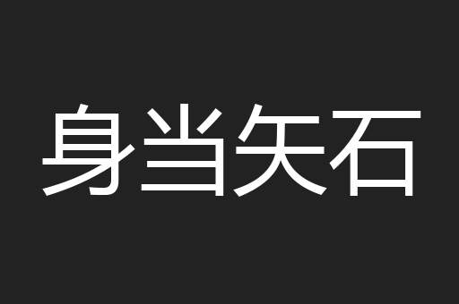 身当矢石
