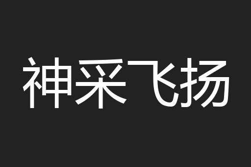 神采飞扬