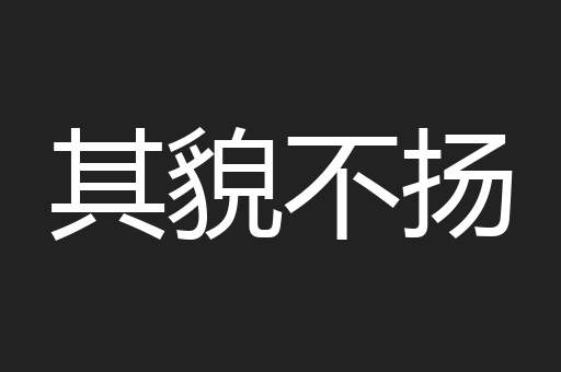 其貌不扬