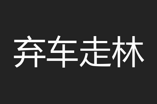 弃车走林