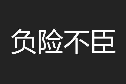 负险不臣