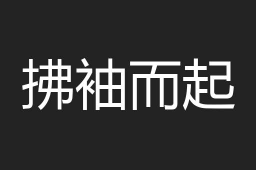 拂袖而起