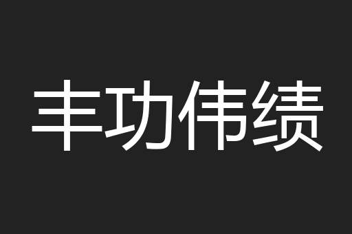 丰功伟绩