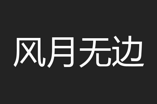 风月无边
