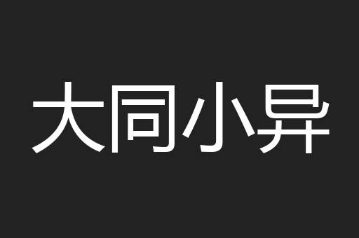 大同小异