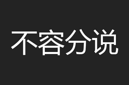 不容分说