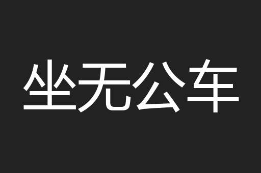 坐无公车