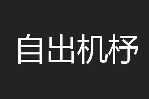 自出机杼