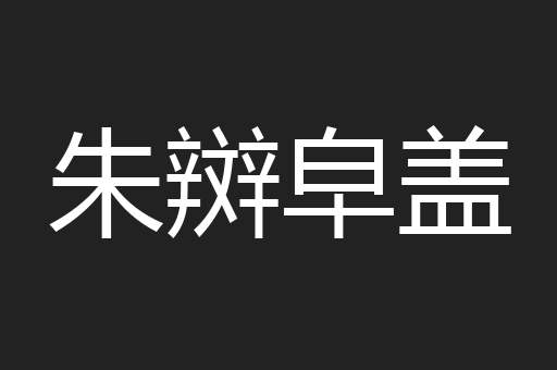 朱辬皁盖