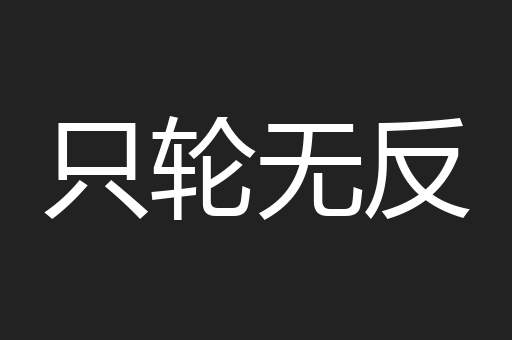 只轮无反