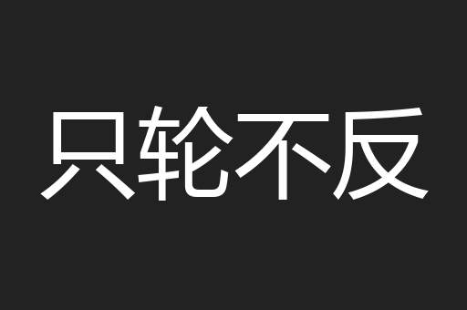 只轮不反