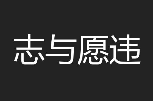 志与愿违