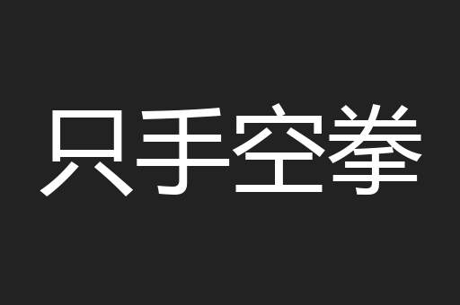 只手空拳