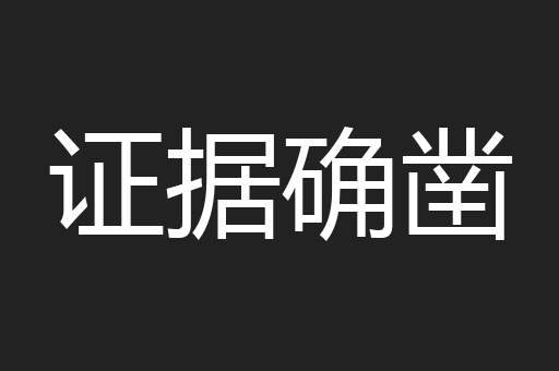 证据确凿