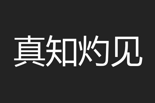 真知灼见